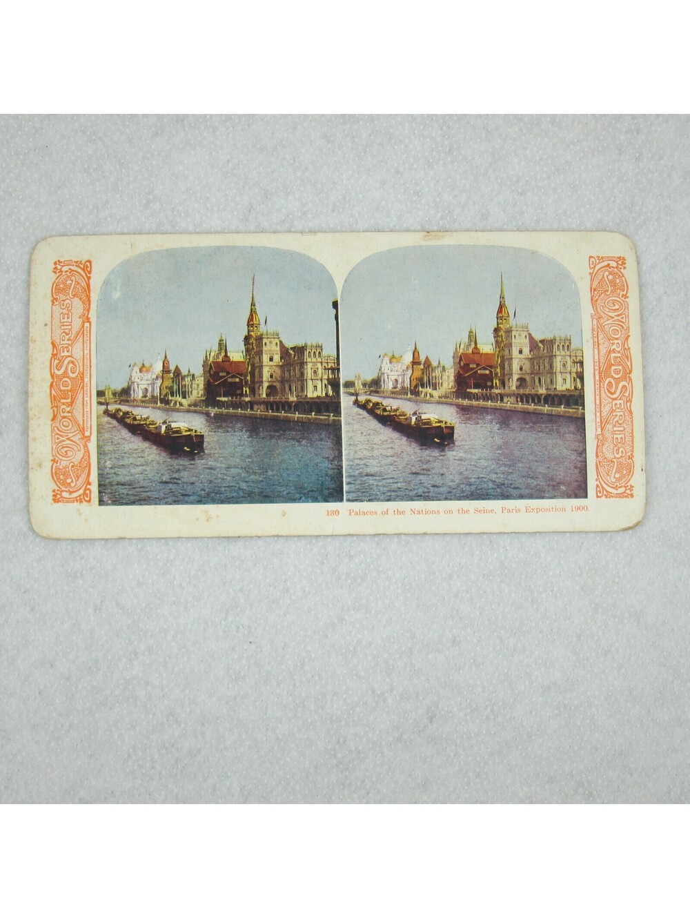 Antique Paris Worlds Fair Exposition Universelle Stereoview Palaces of Nations